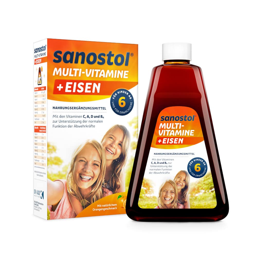 sanostol MULTIVITAMINE + EISEN 460 ml Saft