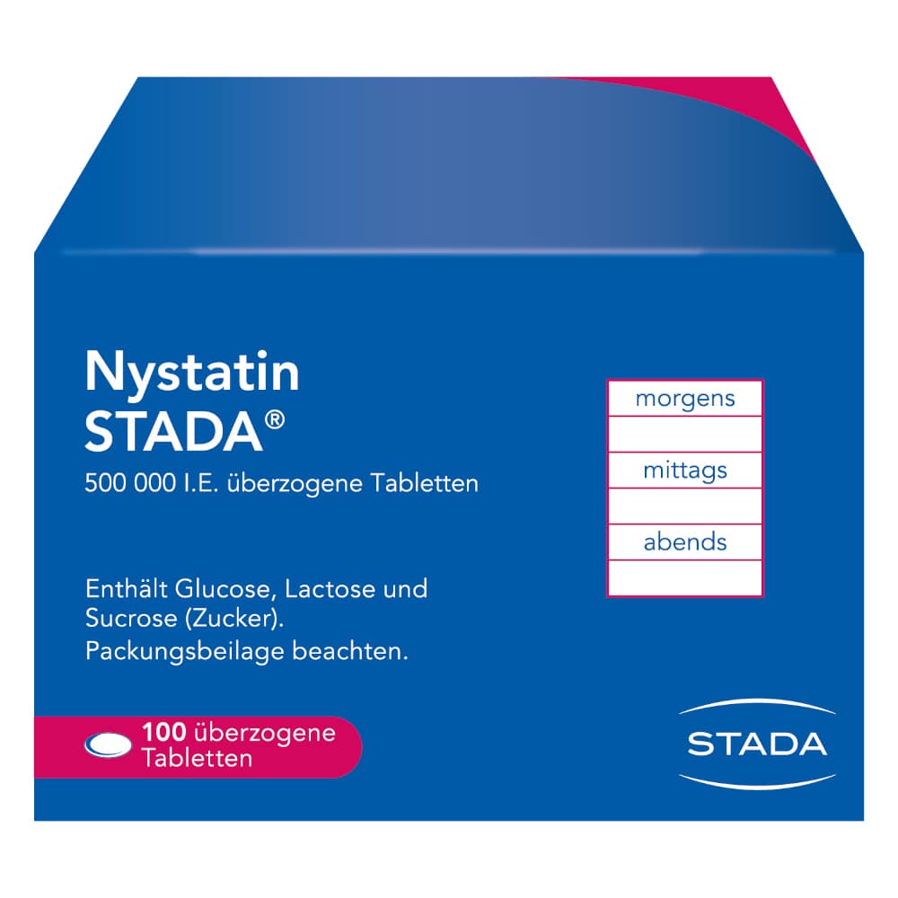 Nystatin STADA 500000 I.E. 100 St Überzogene Tabletten