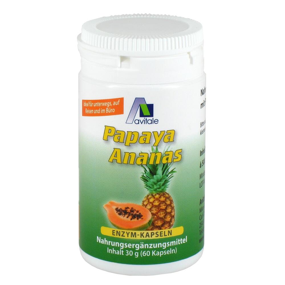 Avitale PAPAYA ANANAS Enzym Kapseln 60 St Kapseln