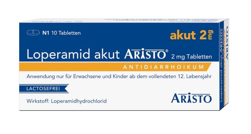 Loperamid akut Aristo 2mg 10 St Tabletten