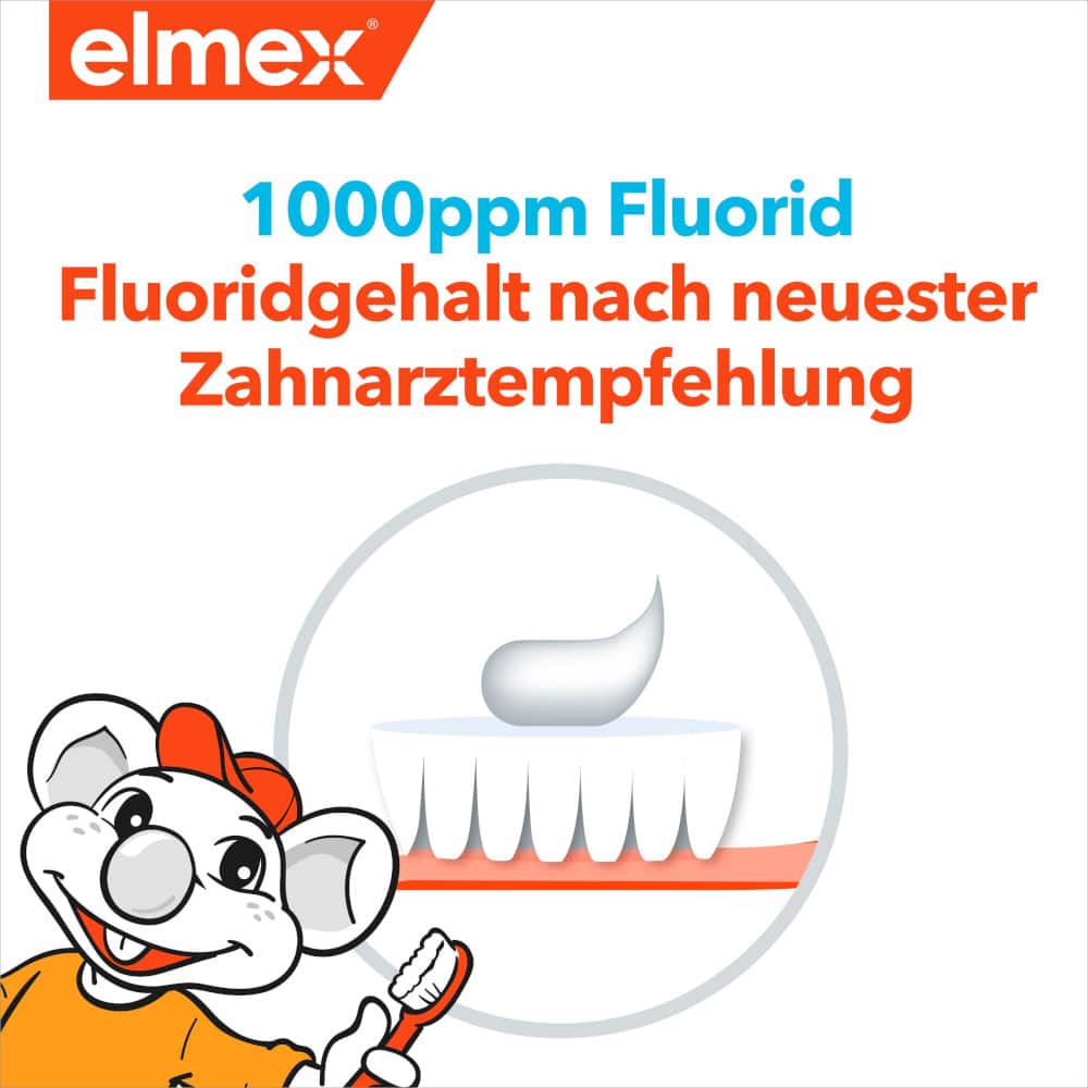 elmex KINDER-ZAHNPASTA 2-6 Jahre 2X50 ml Zahnpasta