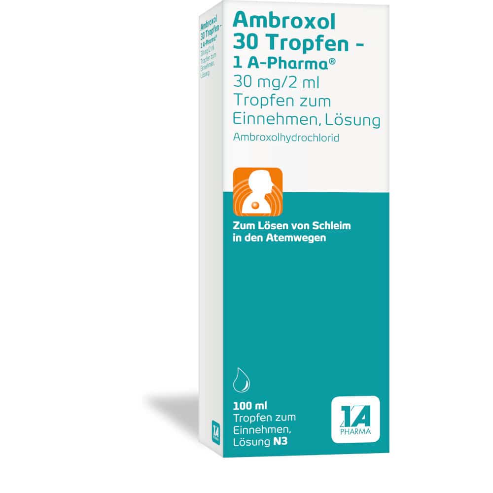 Ambroxol 30 Tropfen - 1A Pharma 100 ml Lösung