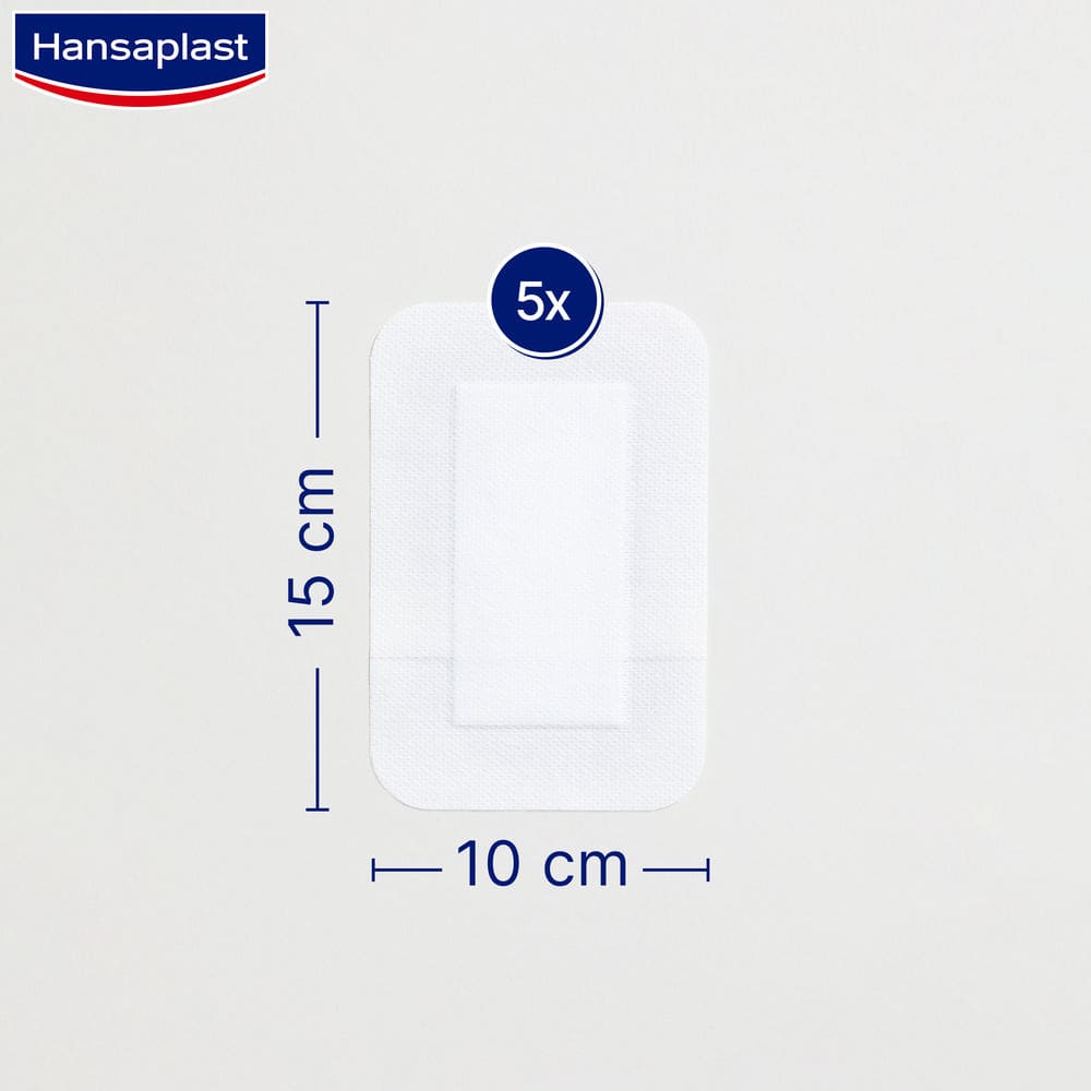 Hansaplast SENSITIVE 3XL 10x15cm 5 St Pflaster