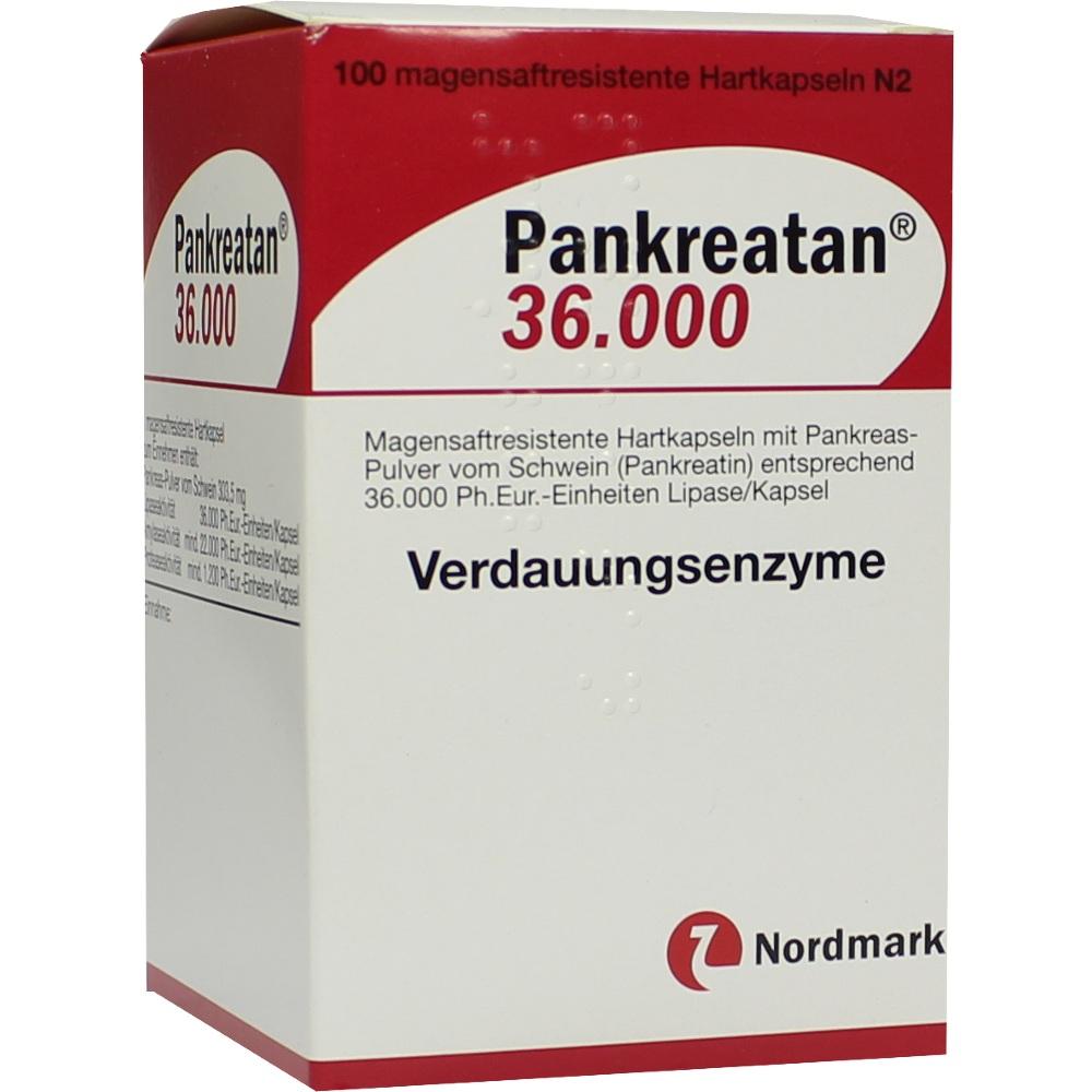 Pankreatan 36000 100 St Magensaftresistente Hartkapseln