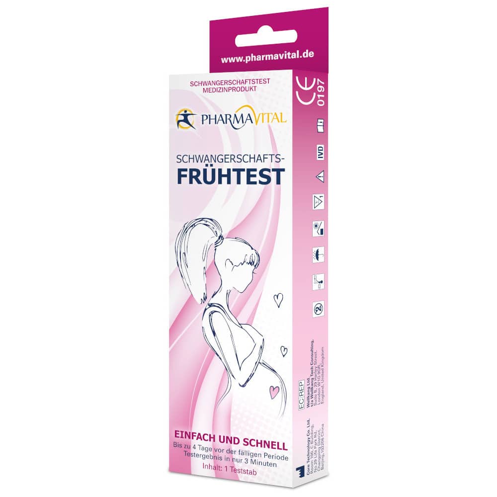 PHARMAVITAL Schwangerschafts-Frühtest 1 St Teststäbchen