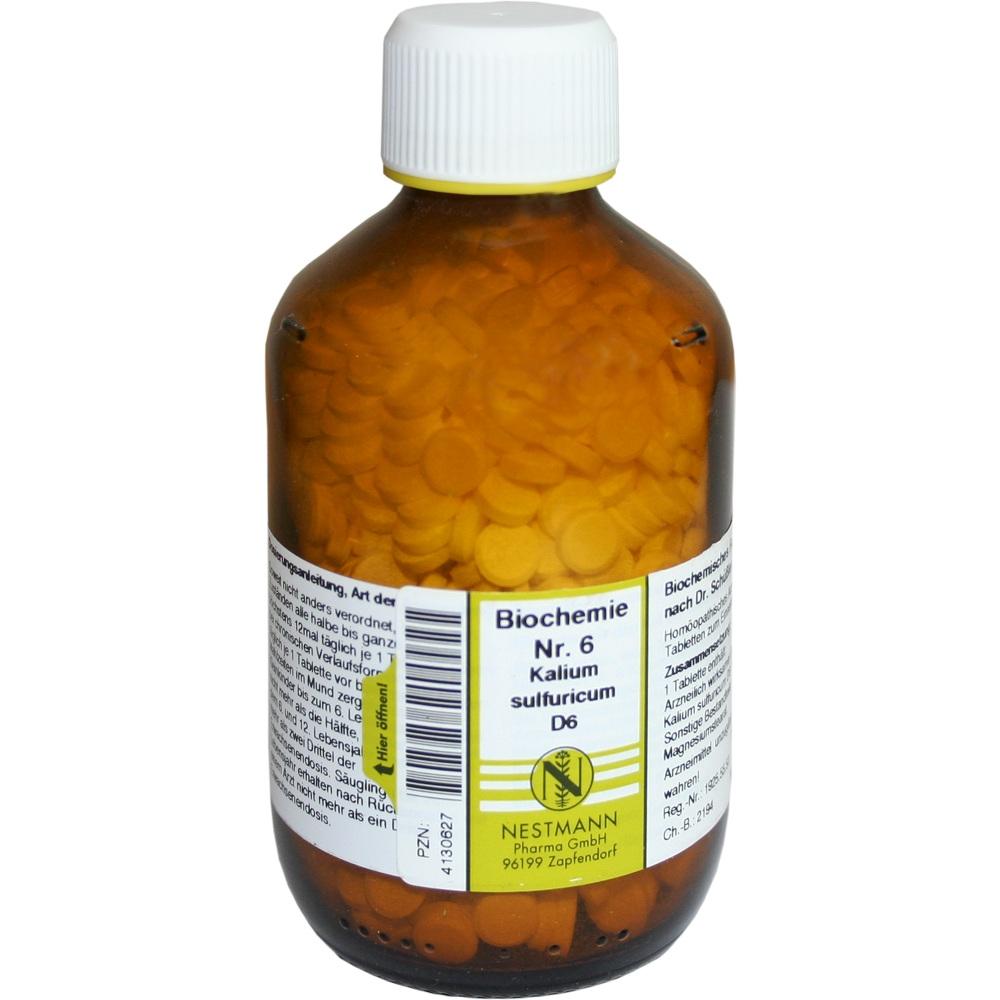 BIOCHEMIE 6 Kalium sulfuricum D 6 Tabletten 1000 St Tabletten