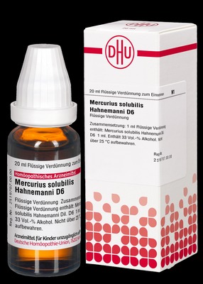 MERCURIUS SOLUBILIS Hahnemanni D 6 Dilution 20 ml Dilution