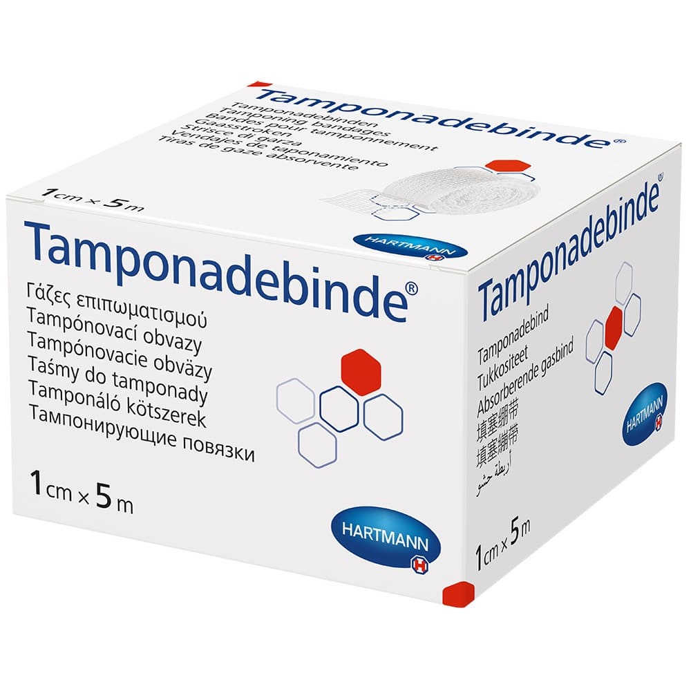 TAMPONADEBINDE 1 cmx5 m steril Hartmann 1 St Binden TAMPONADEBINDE 1 cmx5 m steril Hartmann 1 St Binden