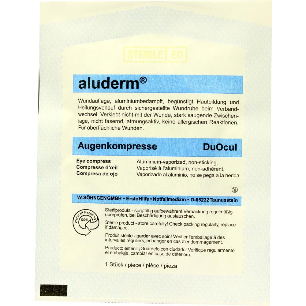 ALUDERM Augenkompressen DuOcul steril 1 St Kompressen