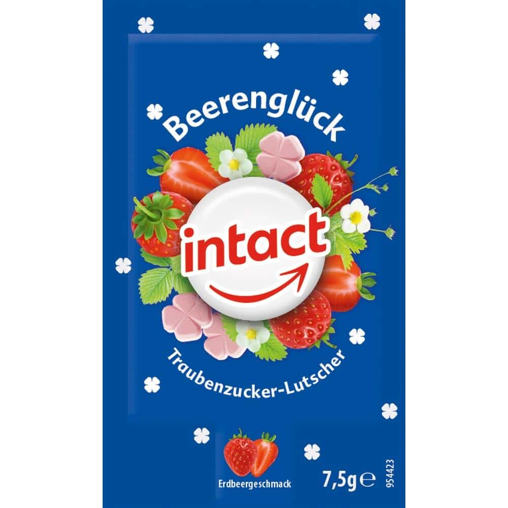intact Beerenglück Traubenzuckerlutscher  75 g Bonbons