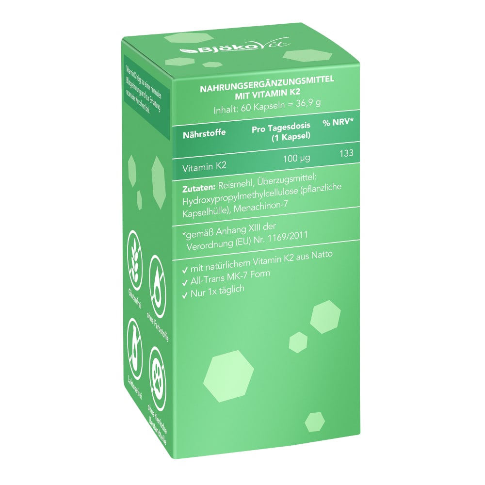 VITAMIN K2 MK7 all-trans vegan Kapseln  60 St Kapseln