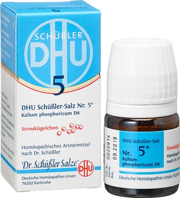 DHU Schüssler-Salz Nr. 5 Kalium phosphoricum D 6 Globuli 10 g Globuli
