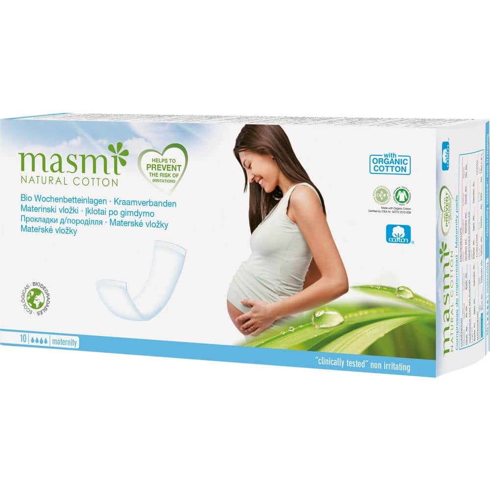 BIO WOCHENBETTEINLAGEN 100% Bio-Baumwolle MASMI 10 St