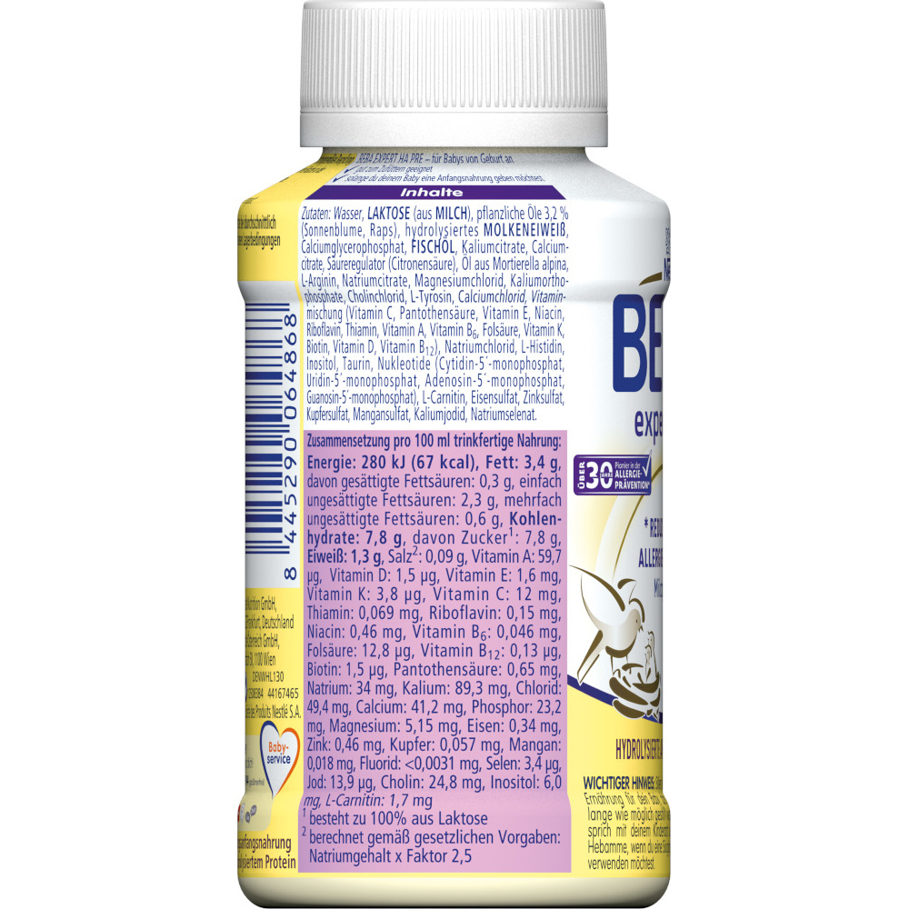 Nestle BEBA Expert HA PRE 6X200 ml Flüssigkeit