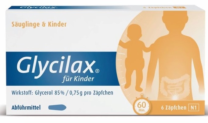 Glycilax für Kinder 6 St Kinder- und Säuglings-Suppositorien