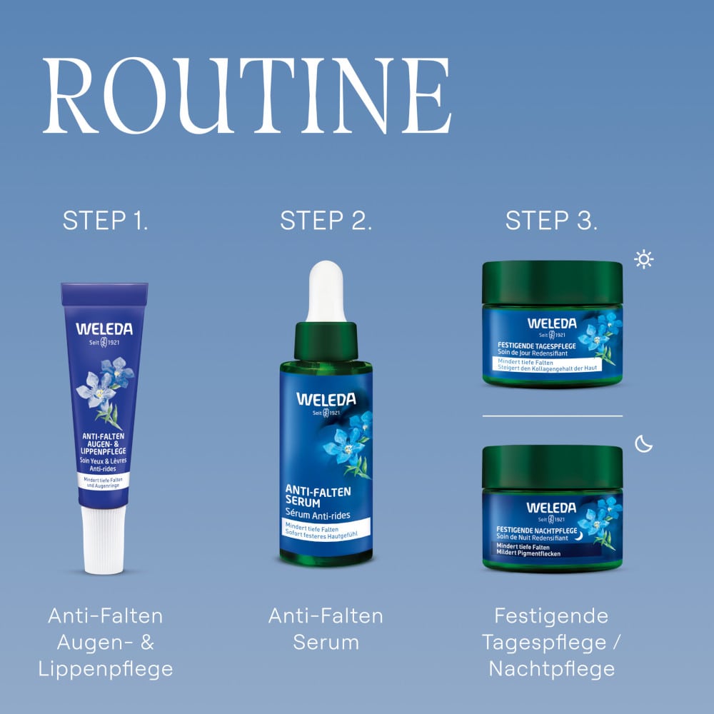 WELEDA Festigende Nachtpflege Blauer Enzian & Edelweiss 40 ml Nachtcreme