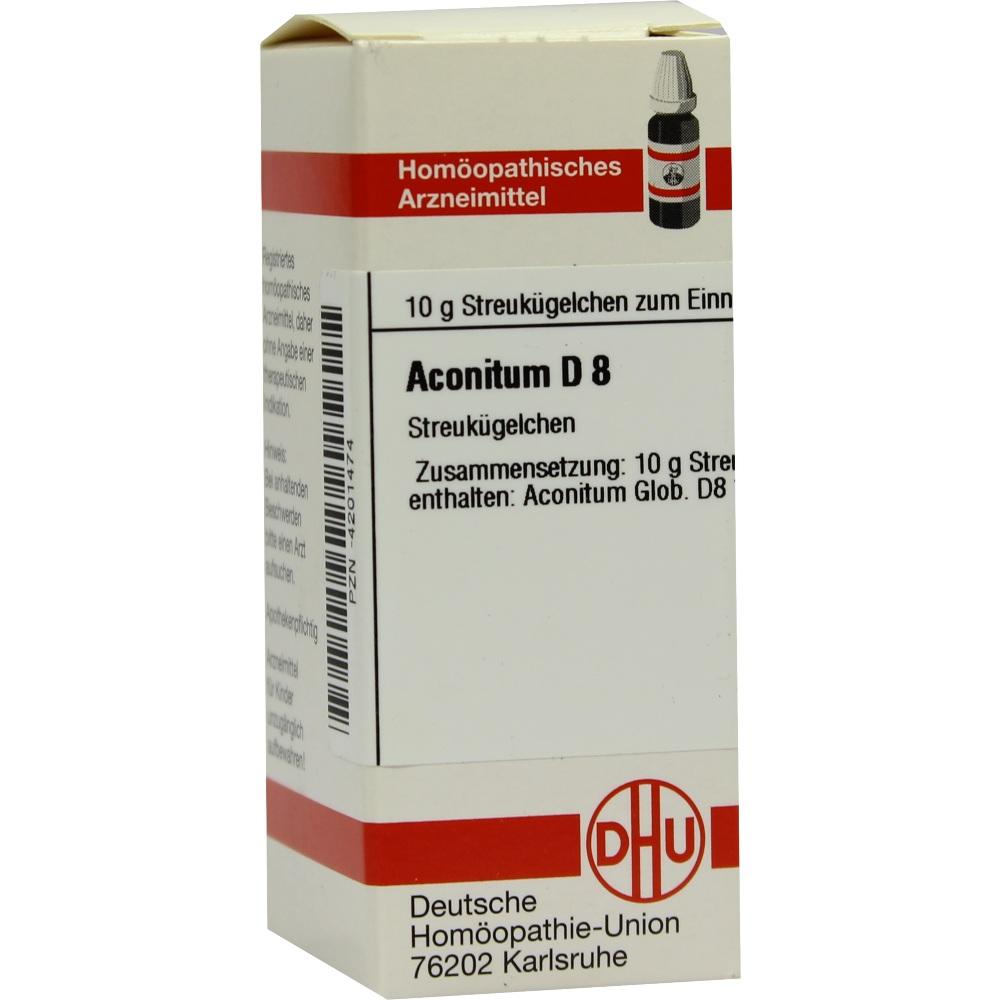 ACONITUM D 8 Globuli 10 g Globuli