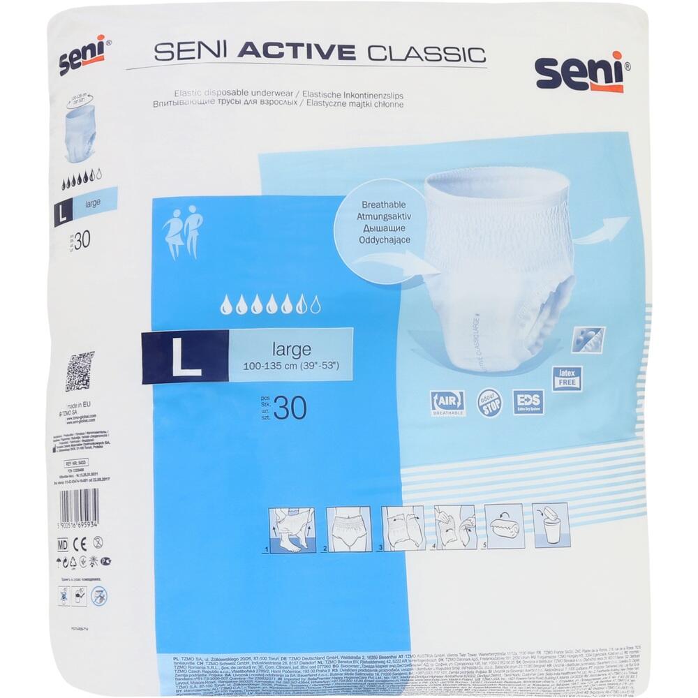 SENI Active Classic Inkontinenzslip Einm.large 30 St