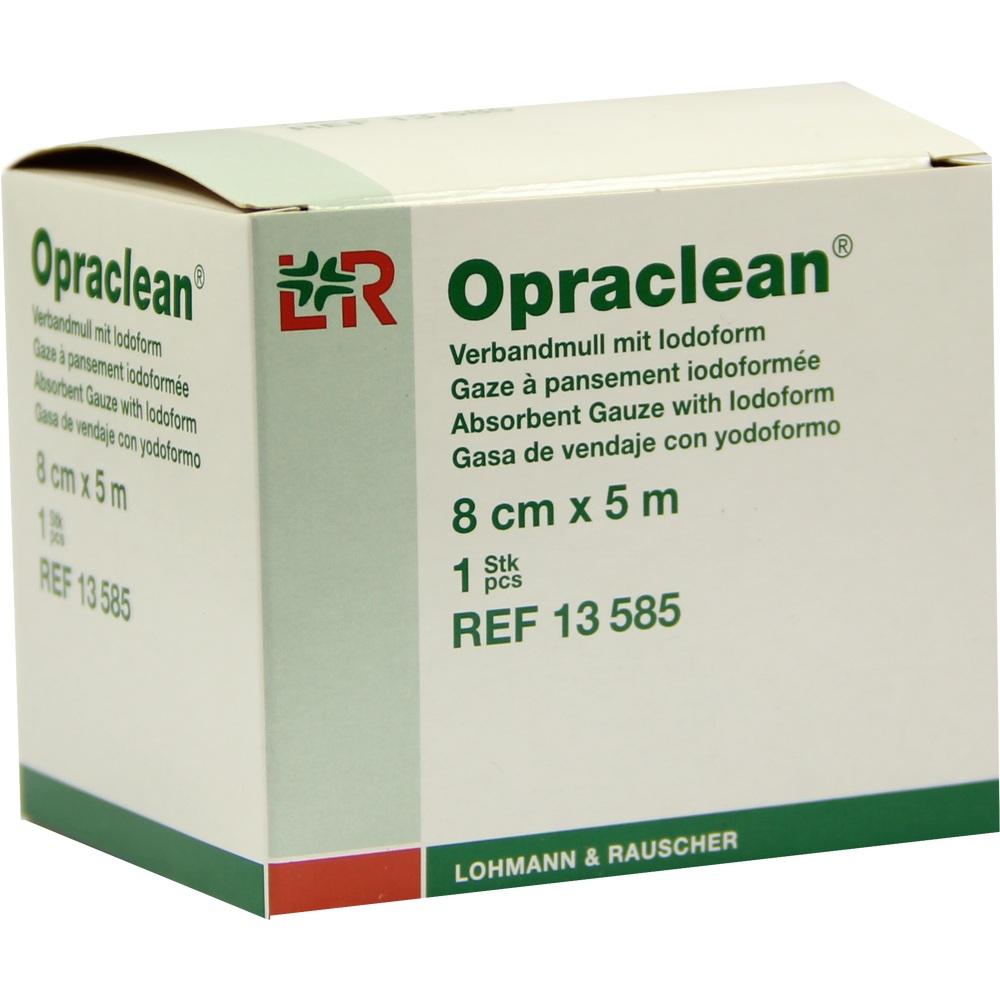 OPRACLEAN Verbandmull m.Jodoform 8 cmx5 m 1 St Wundgaze