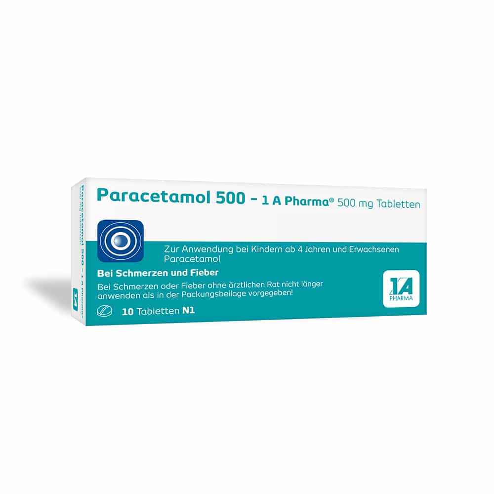 Paracetamol 500-1A Pharma 10 St Tabletten