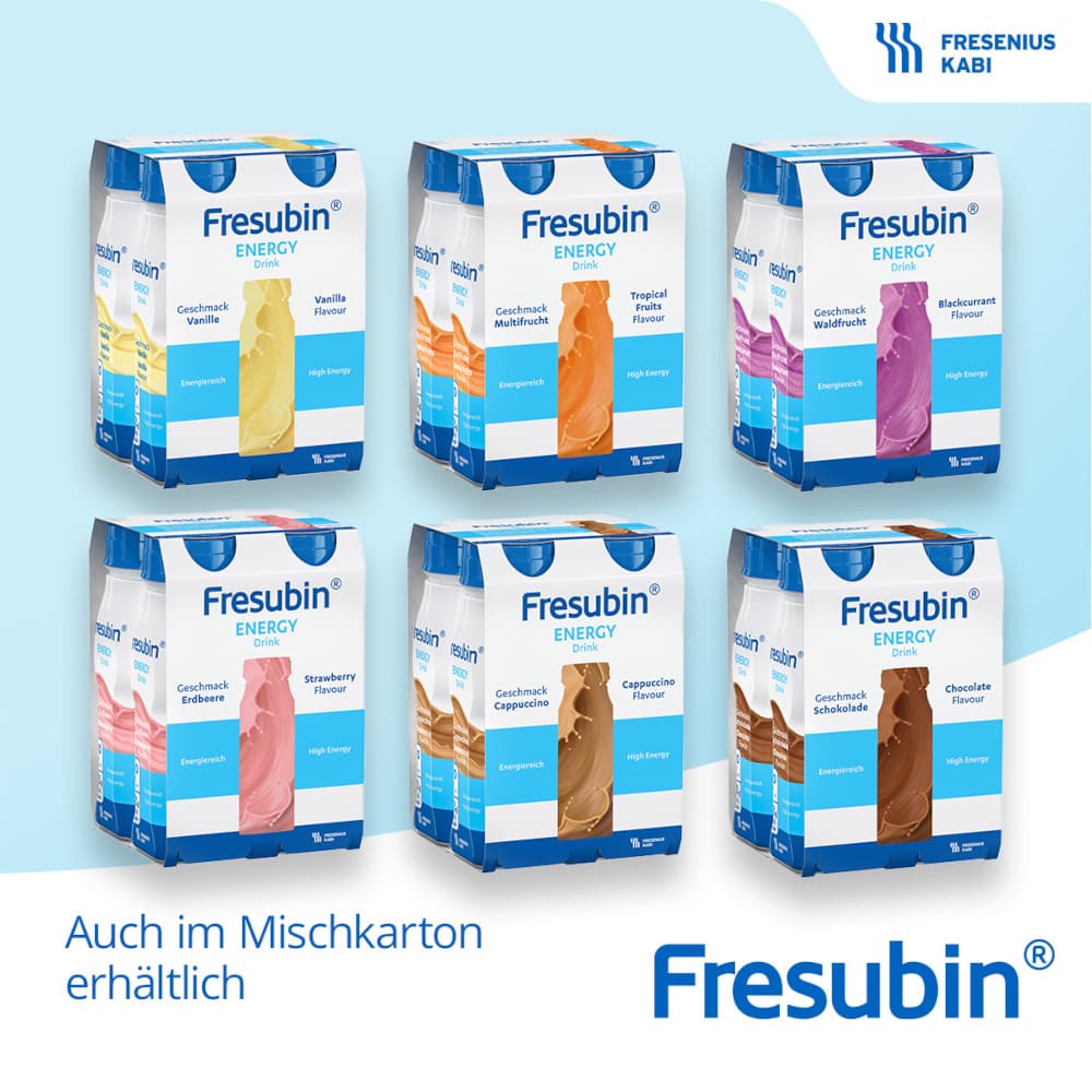 Fresubin Energy Trinknahrung Mischkarton 6X4X200 ml Lösung