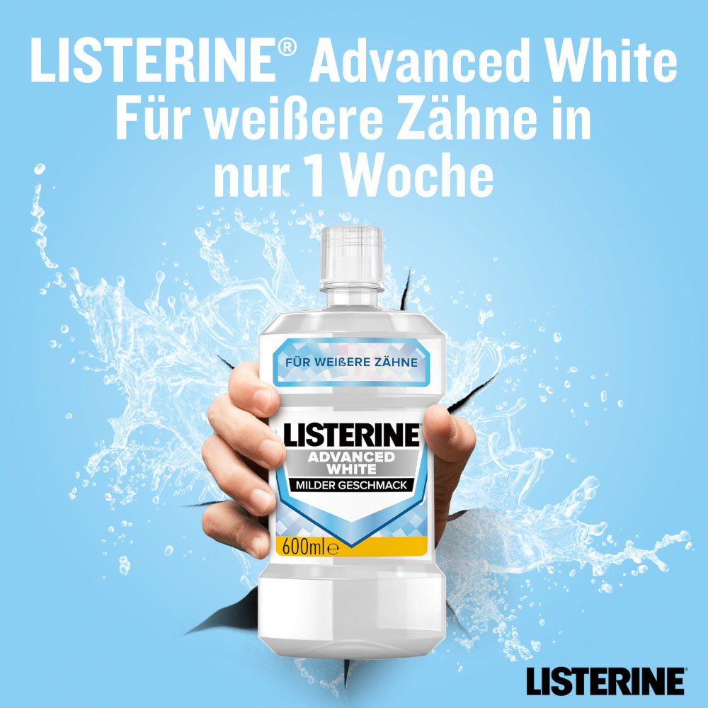 LISTERINE Advanced White Tägliche Mundspülung 600 ml Lösung LISTERINE Advanced White Tägliche Mundspülung 600 ml Lösung