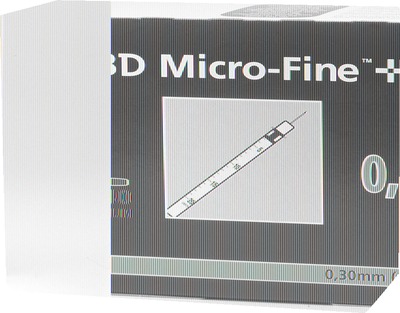 BD MICRO-FINE+ Insulinspritzen 0,5 ml U40 8 mm 100X0.5 ml Spritzen