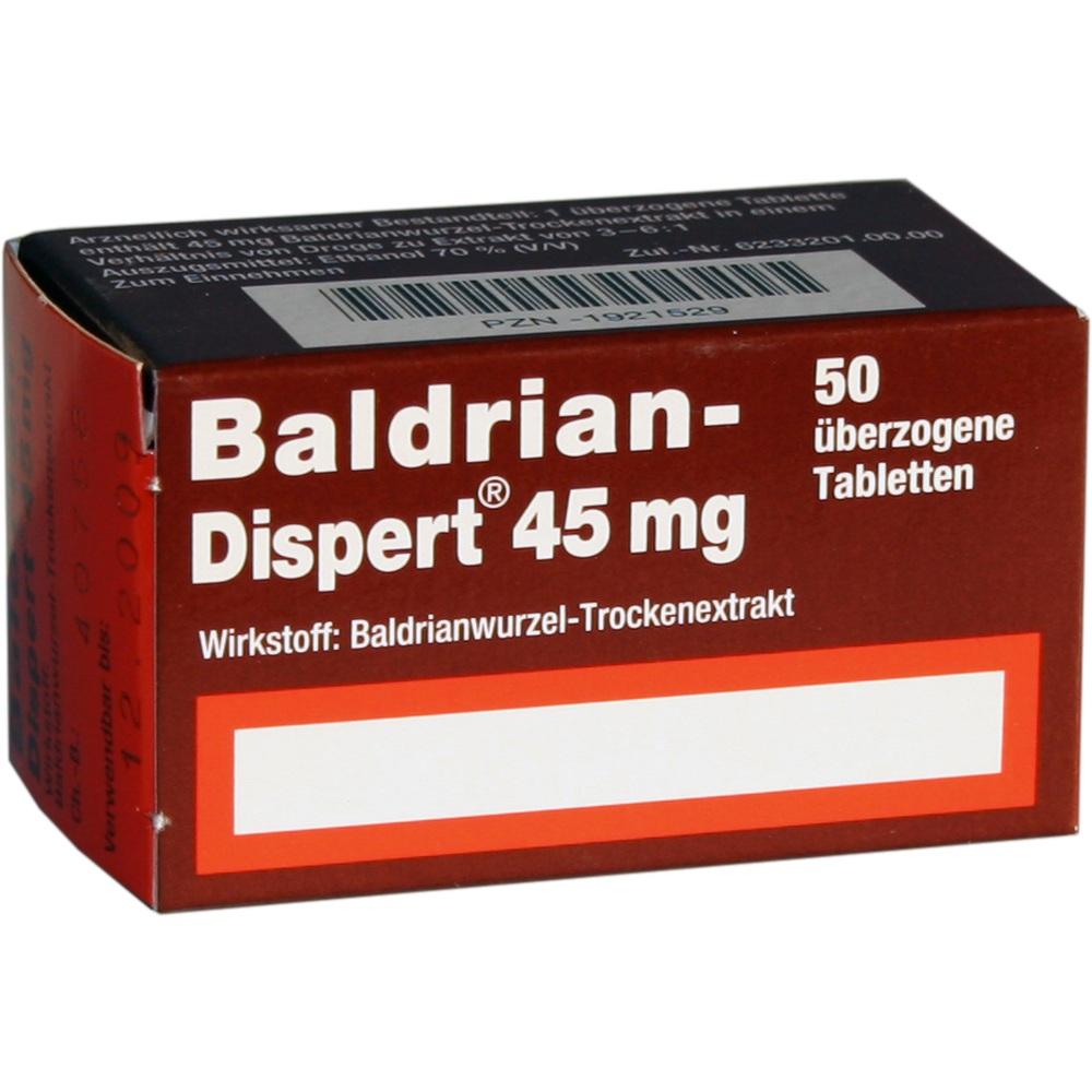 Baldrian-Dispert 45mg 50 St Überzogene Tabletten