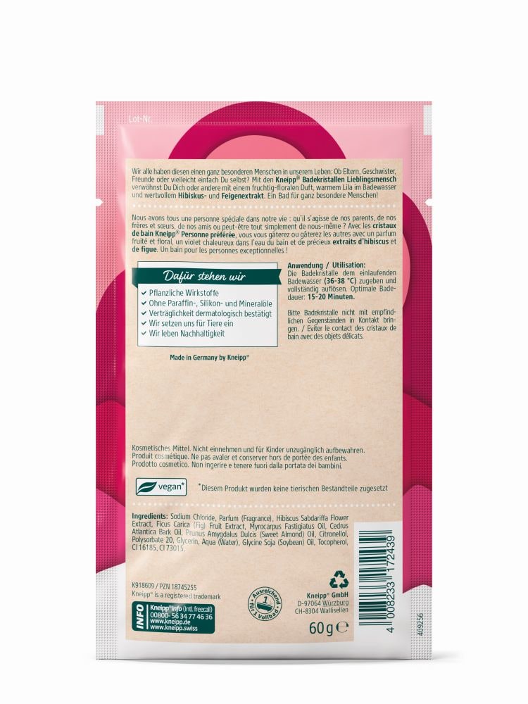 Kneipp Badekristalle Lieblingsmensch 60 g Salz