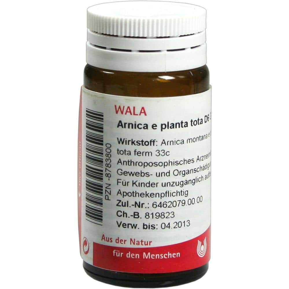 WALA Arnica e planta tota D6, Globuli velati 20 g Globuli