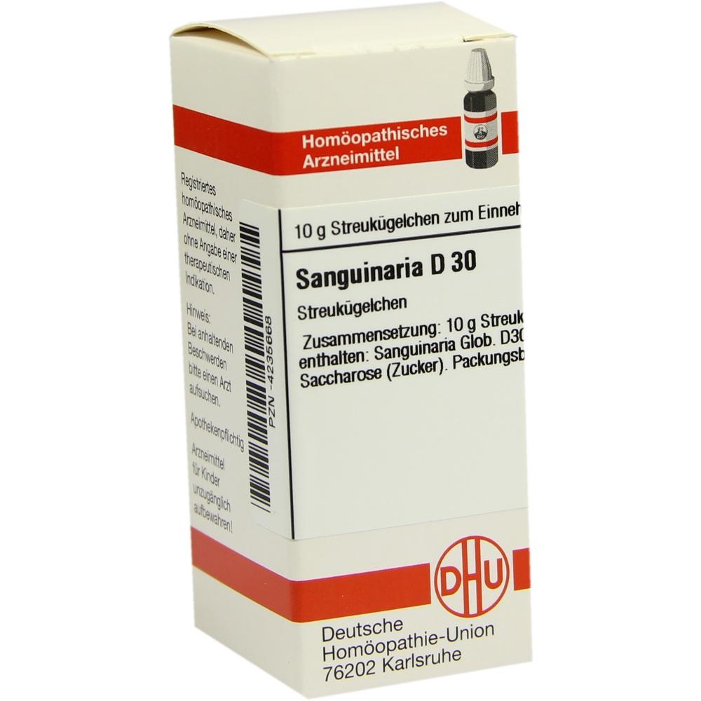 SANGUINARIA D 30 Globuli 10 g Globuli