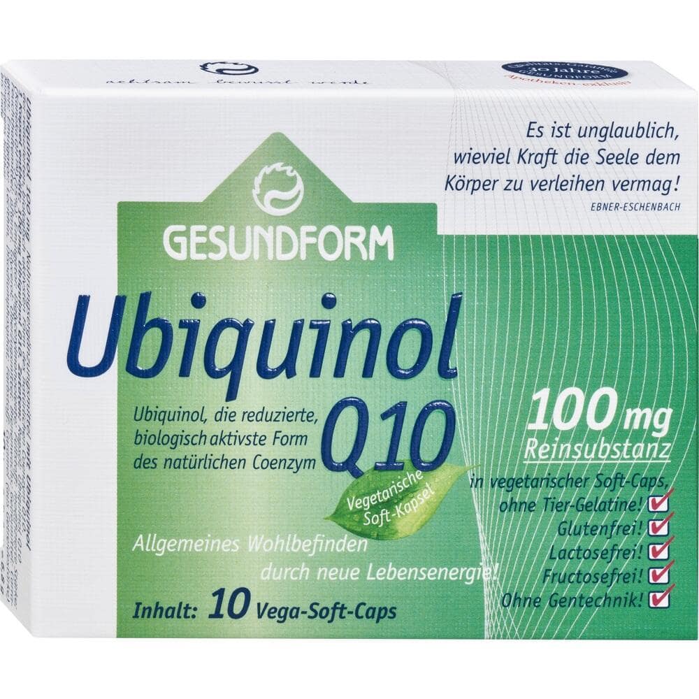 Gesundform Ubiquinol Q10 100 mg 10 St Kapseln