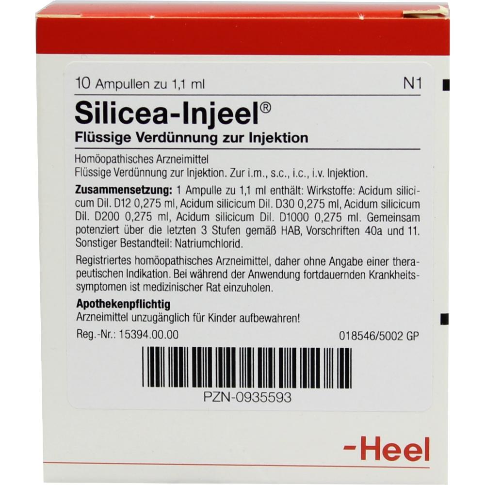 SILICEA INJEEL Ampullen 10 St Ampullen