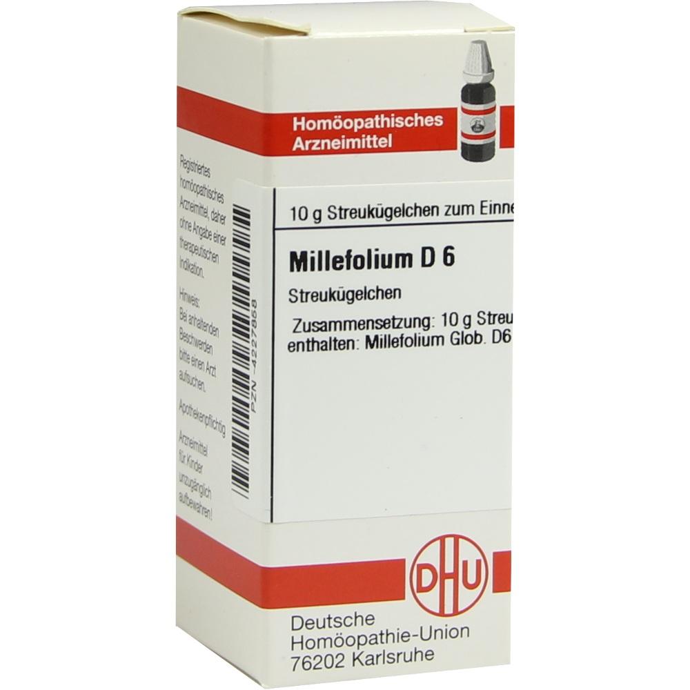 MILLEFOLIUM D 6 Globuli 10 g Globuli