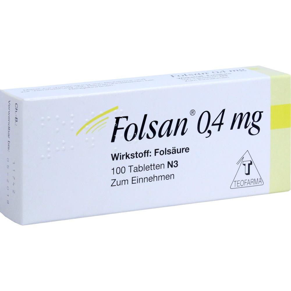 FOLSAN 0,4 mg  100 St Tabletten