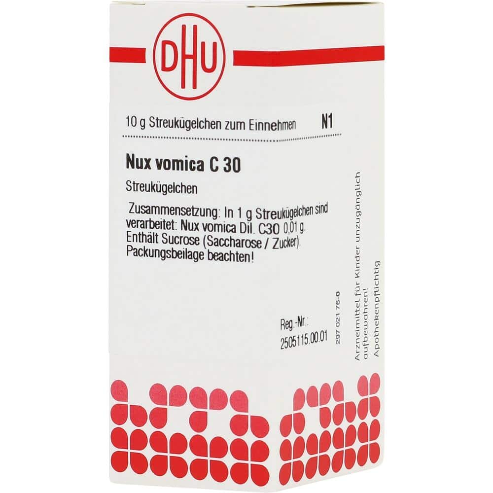 NUX VOMICA C 30 Globuli 10 g Globuli