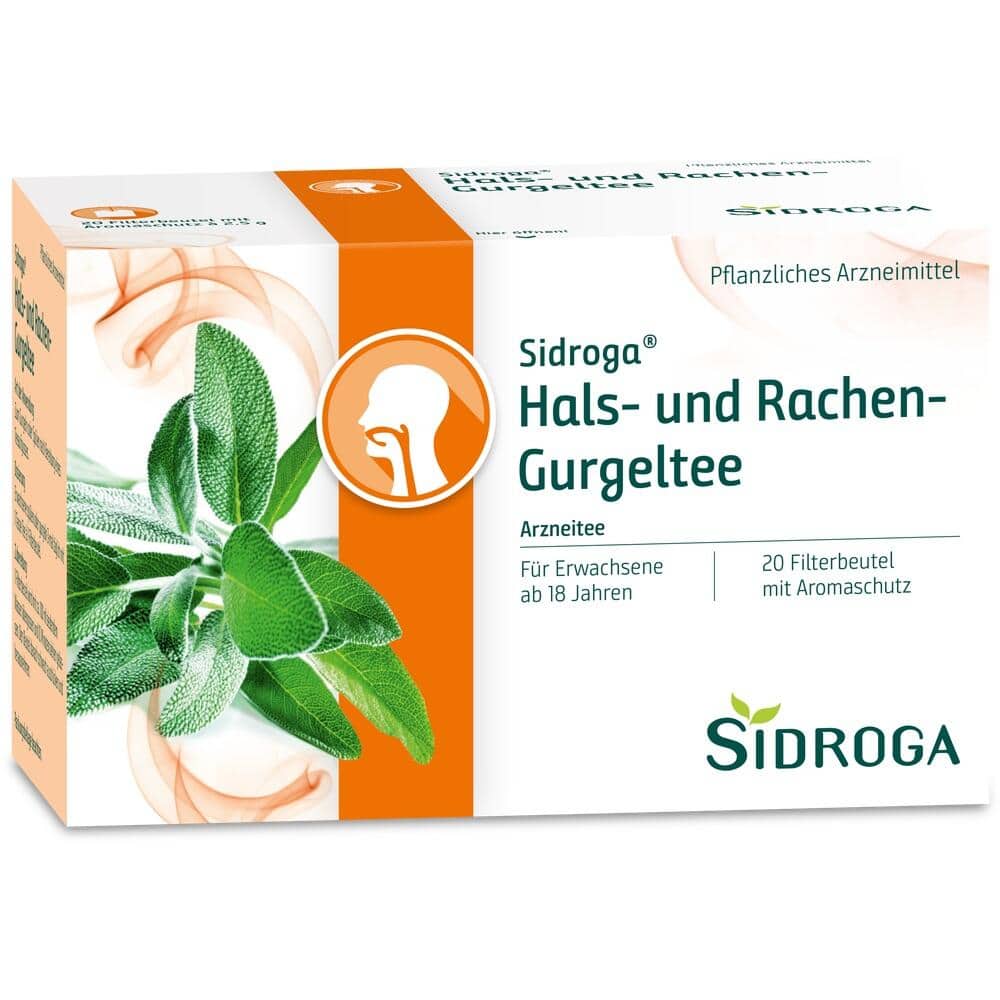 SIDROGA Hals- und Rachen-Gurgeltee Filterbeutel 20X2.5 g Tee