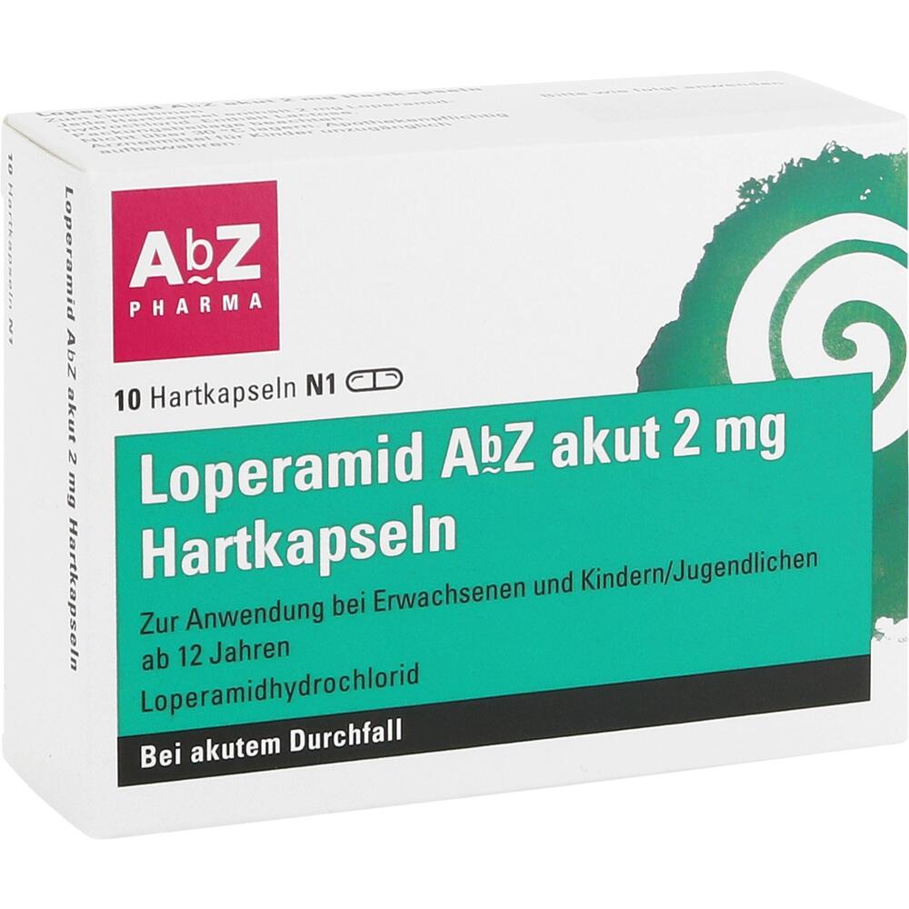 Loperamid AbZ akut 2mg 10 St Hartkapseln