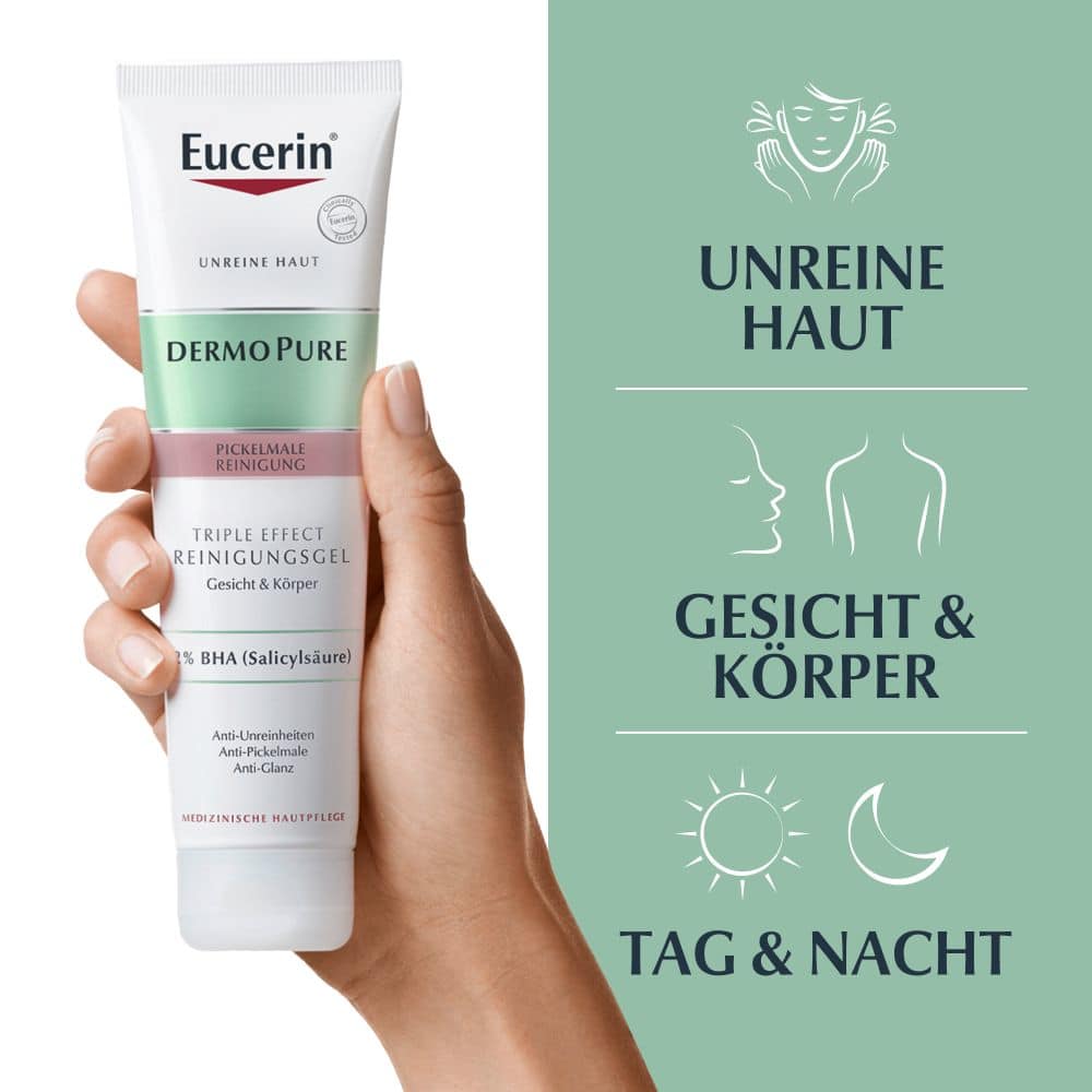Eucerin DermoPure Triple Effect Reinigungsgel + 3 € sparen* 150 ml Gel