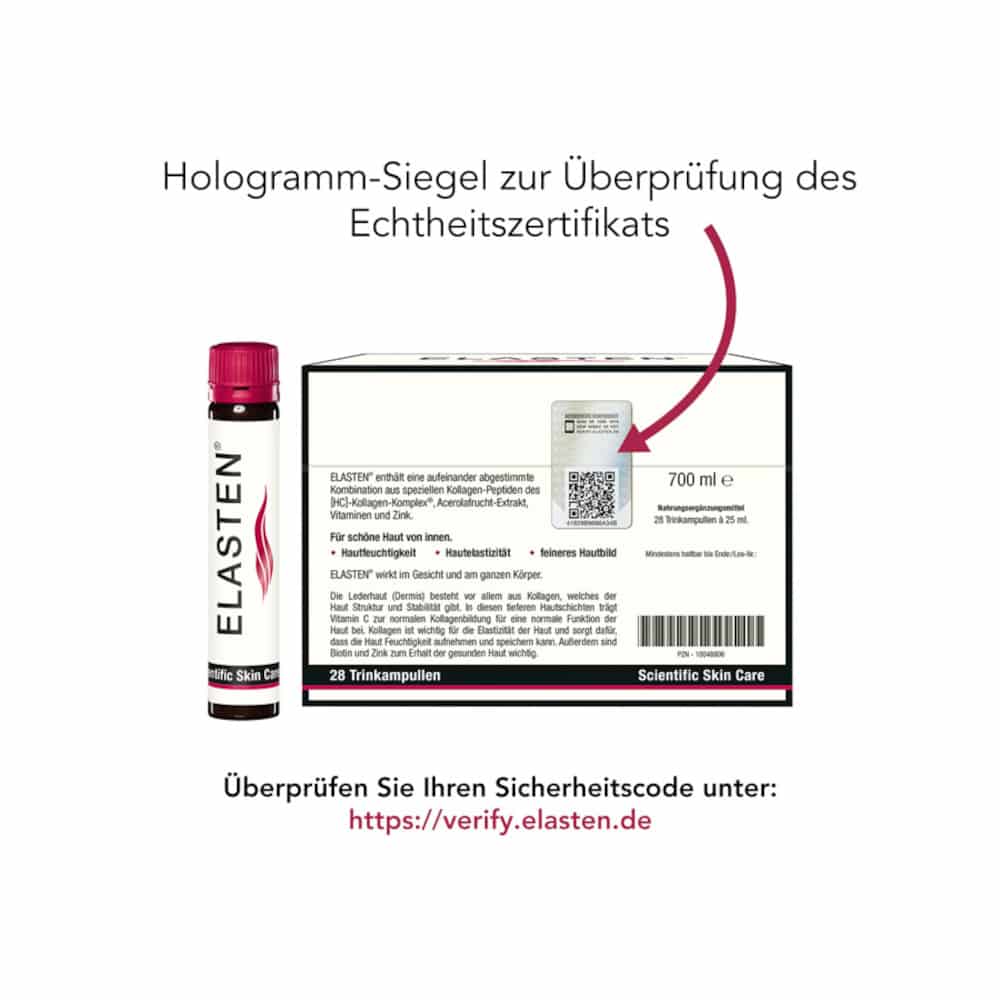 ELASTEN Trinkampullen mit Kollagen 7 St Trinkampullen
