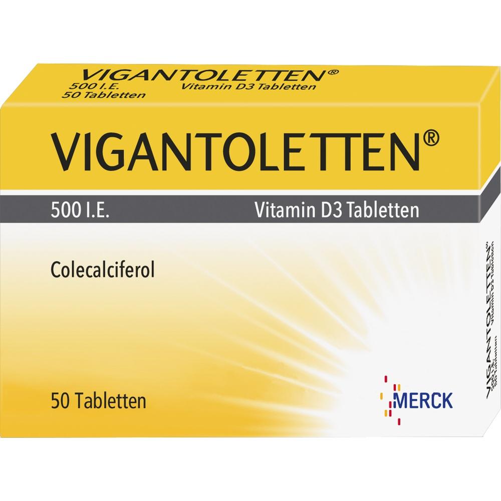 VIGANTOLETTEN 500 I.E. Vitamin D3  50 St Tabletten