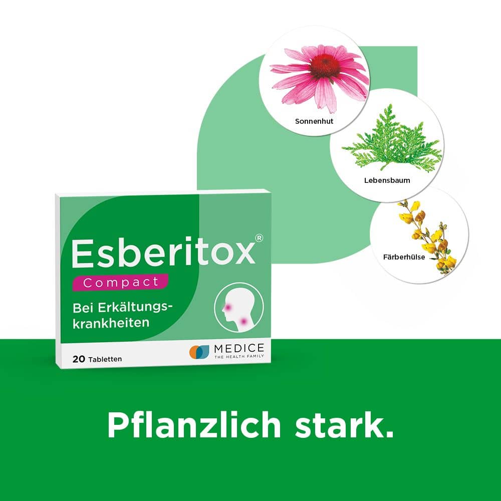 Esberitox COMPACT Tabletten bei Erkältungskrankheiten 20 St Tabletten