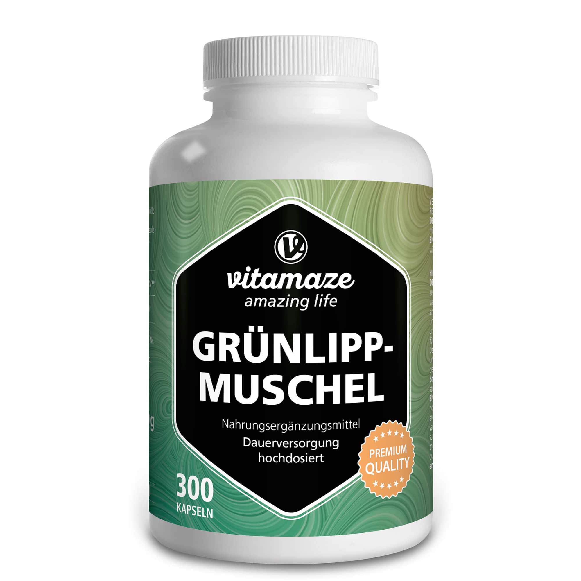 vitamaze GRÜNLIPPMUSCHEL 500 mg hochdosiert  300 St Kapseln