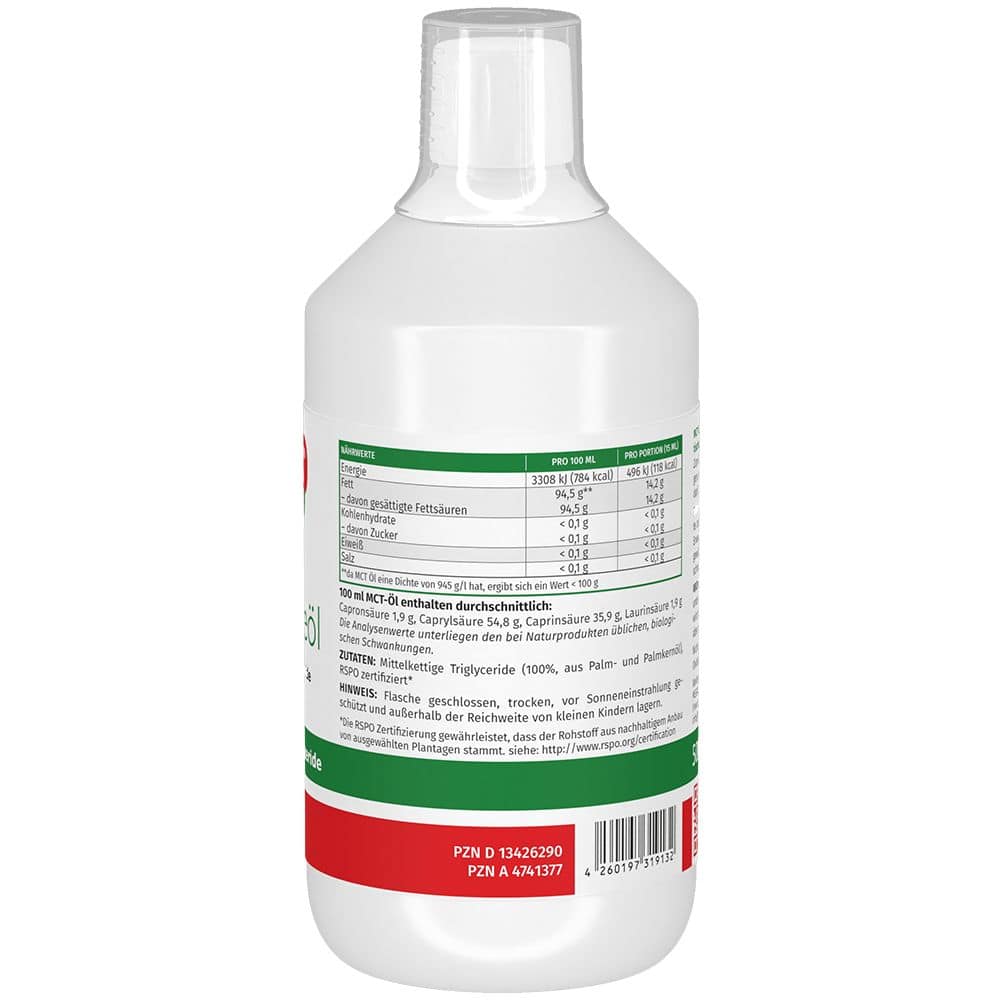 Mct 100% Rein Megamax Öl 500 ml Öl