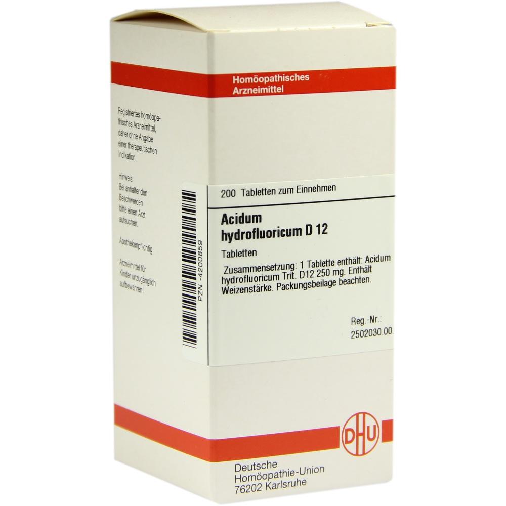 ACIDUM HYDROFLUORICUM D 12 Tabletten 200 St Tabletten