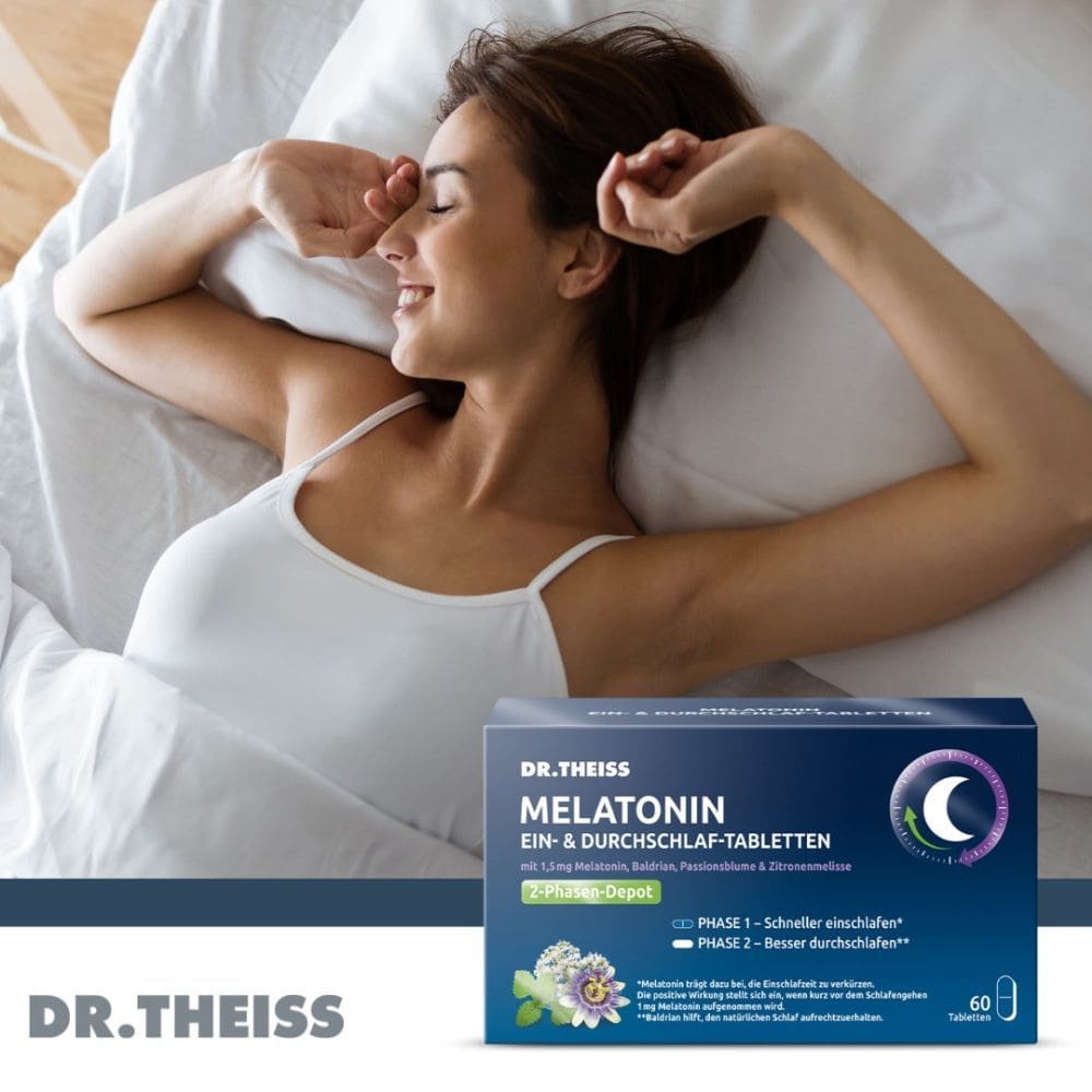 DR. THEISS Melatonin Ein- & Durchschlaf-Tabletten Doppelpack 2X60 St Tabletten