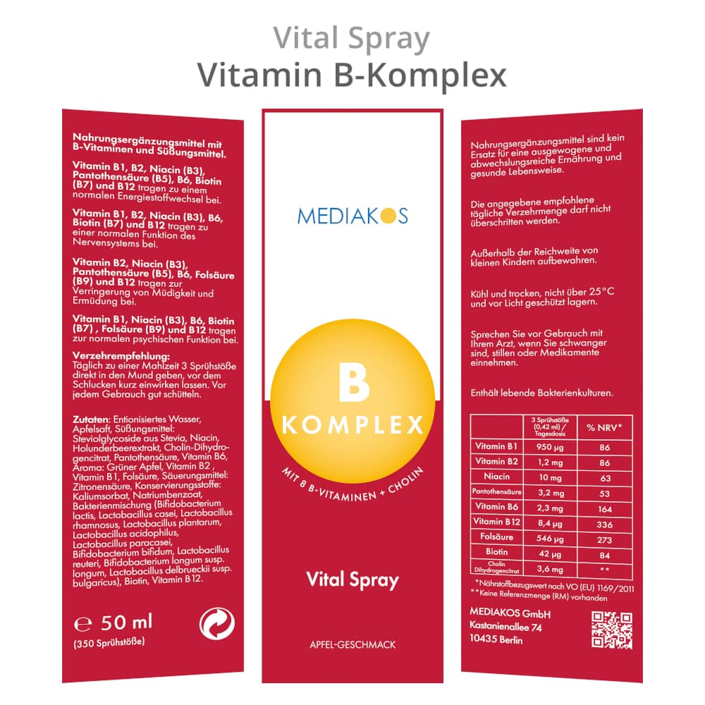 MEDIAKOS B KOMPLEX Vital Spray 50 ml Spray