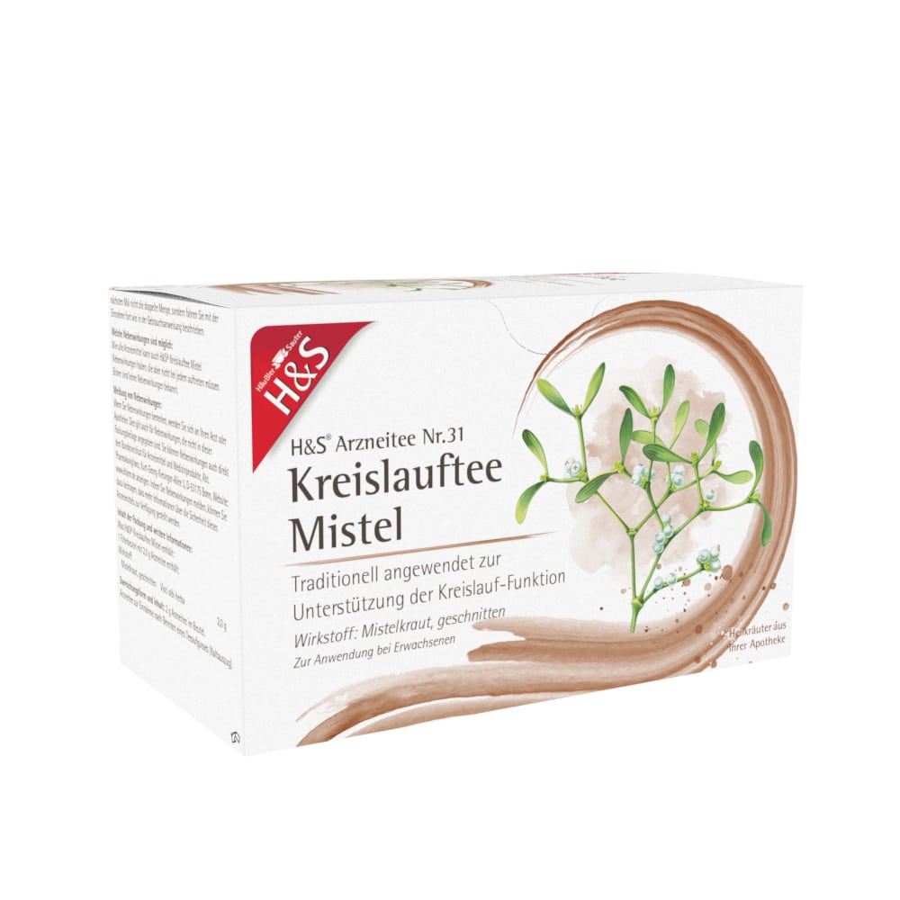 H&S Arzneitee Kreislauftee Mistel 20X2.0 g Filterbeutel