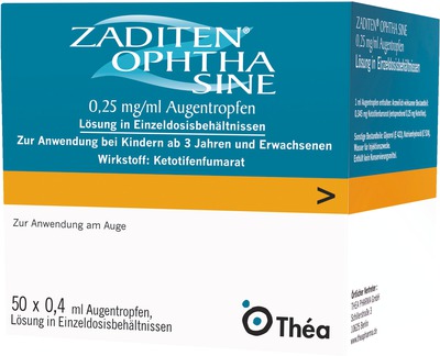Zaditen Ophtha Sine Augentropfen 50 St Einzeldosispipetten