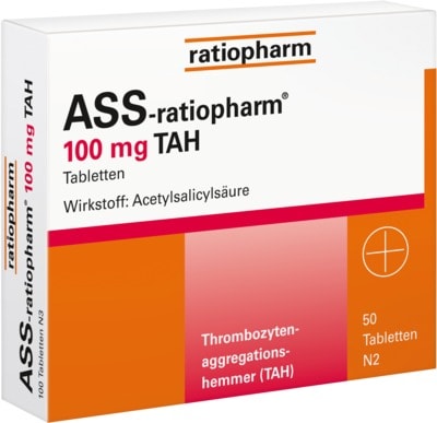 ASS-ratiopharm 100 mg TAH 50 St Tabletten